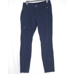 LNC 6/38 Stretch  Zipper Pockets Navy Blue Exercise Pants Columbia Womens